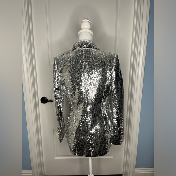 Balmain Sequin Blazer with lace detail - Picture 5 of 8